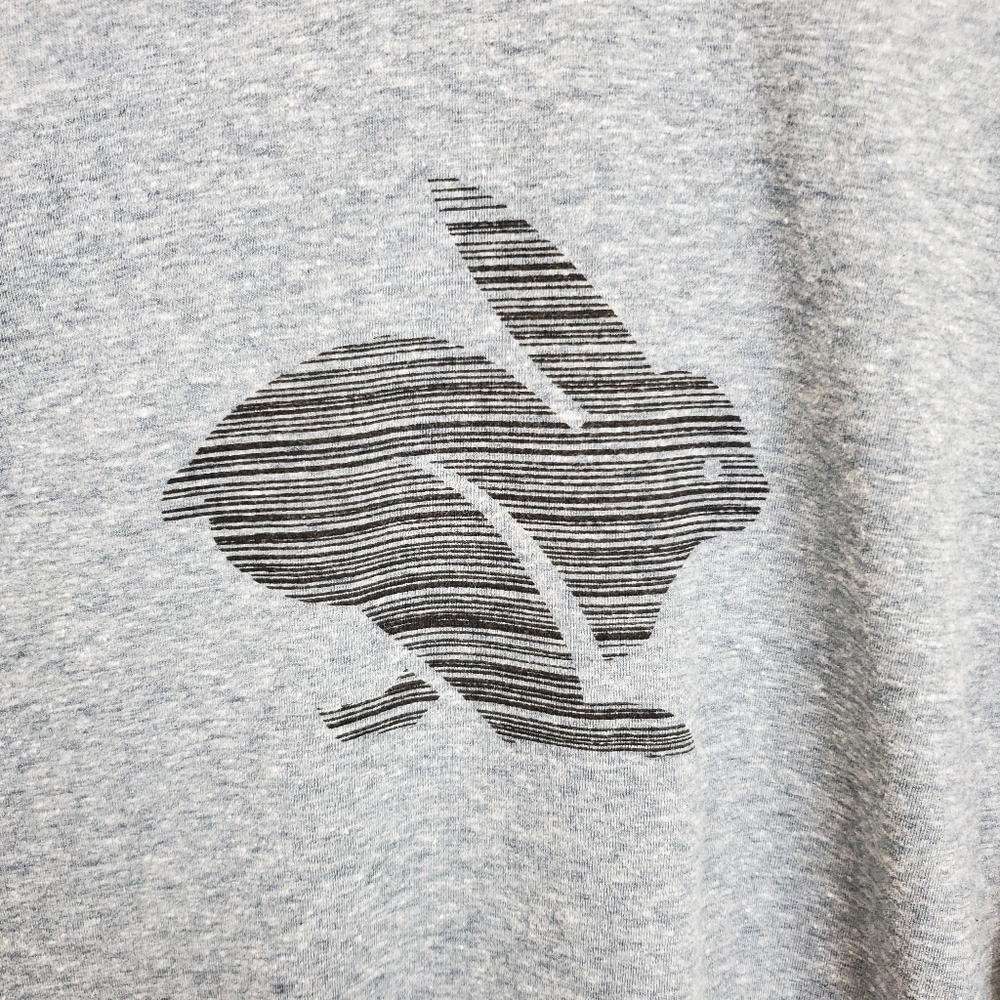 Rabbit Light Blue Remix Ringer Long Sleeve Shirt - Picture 3 of 7